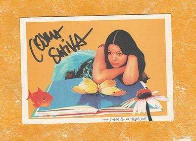 Cosima Shiva Hagen (deutsche Schauspielerin ) - Originalautogrammkarte