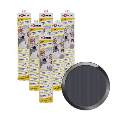 6x FOERCH K126 1K-PUR KLEBE-DICHTMASSE 0.31 LTR Karosserie Spoiler