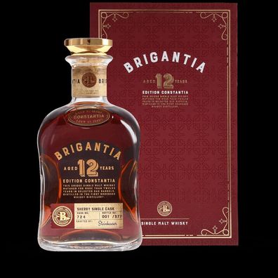 Brigantia Aged 12 Years Sherry Single Cask 724 im Buch Limitiert 377 Stück