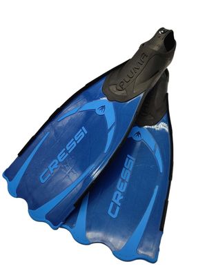 Cressi Pluma Flossen Set mit Tasche Blau Hellblau Größe 37/38