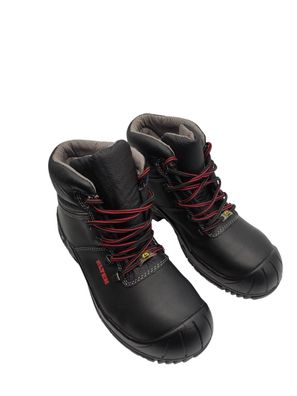 Sicherheitsschuhe S3 Damen und Herren leichtes Leder schwarz Größe 41