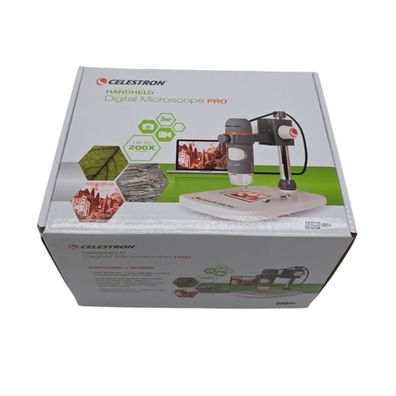 Selestron digitales Handmikroskop Pro 20–200x grau/weiß