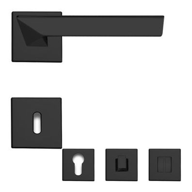 Griff Linea Cali Trio Zincral Türdrücker Rosettengarnitur schwarz matt