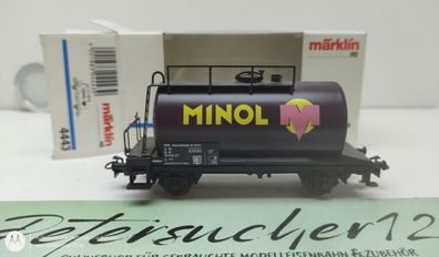 Märklin H0 AC 4443 Kesselwagen "MINOL" / Zs / DR / OVP weiß
