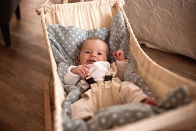 Amazonas Sunny grey - gefütterte Decke für Babyhängematten