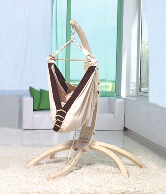 Amazonas Hippo + Kangoo Set - TÜV-zertifizierte Babyhängematte mit FSC®-Holzgestell