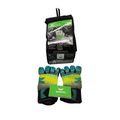 Erima Flex RD Robusto Torwarthandschuhe Erwachsene Petrol/Lime/Schwarz 8,5