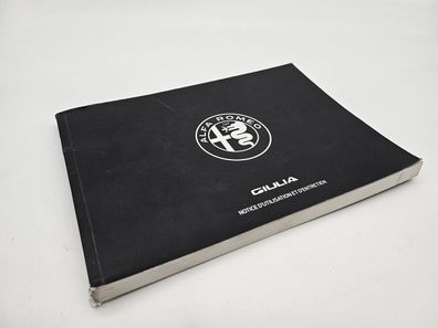 Original Alfa Romeo GIULIA Betriebsanleitung Bordbuch Französisch 2018