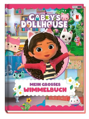 Panini Gabby´s Dollhouse: Mein großes Wimmelbuch Hardcover Kinderbuch Ausmalen
