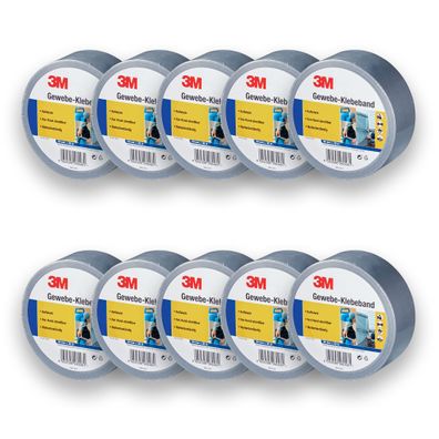0,08 Eur/lfm) 10 Stück 3M Premium Gewebeband Panzerband Panzertape Klebeband