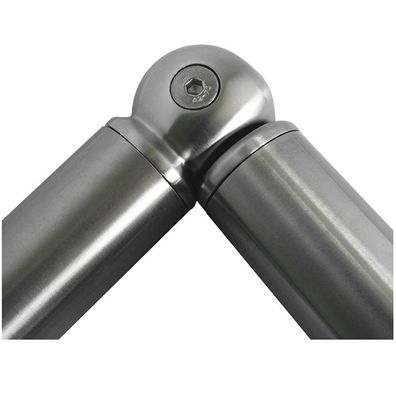 TIBU Edelstahl Kugel Gelenk Verbinder V2A Kappe Abdeckung Handlauf Geländer Treppe