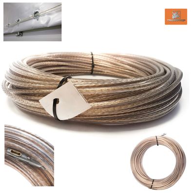 Zollseil, Planenseil mit Endverschlüsse, LKW/Anhänger, 6mm, Zollschnur 12m