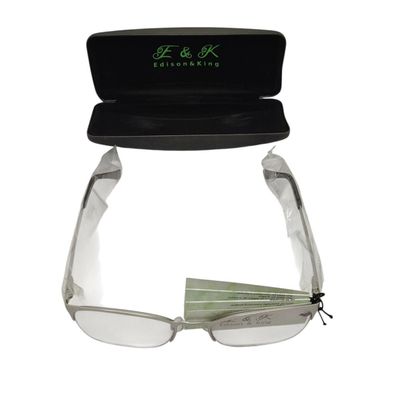 Edison & King Lesebrille Celebrity Halbrand Metall silber 2,50 dpt