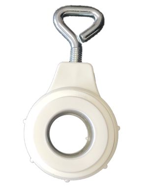 Abschlußring weiß mit 3-fach Adapter