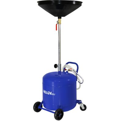 Ölauffangwagen 40L Ölabscheider Ölauffangbehälter höhenverstellbar 90-122cm blau