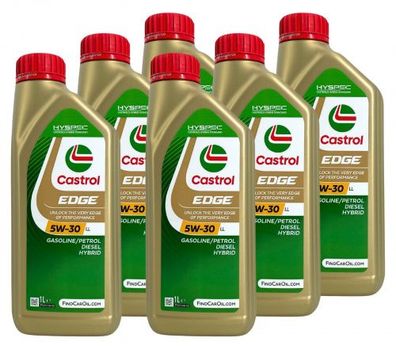 Castrol Edge 5W-30 LL 6x1 Liter