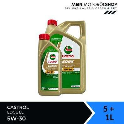 Castrol Edge 5W-30 LL 5 + 1 Liter