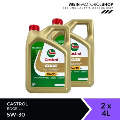 Castrol Edge 5W-30 LL 2x4 Liter