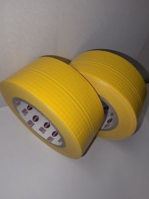 Dalifa Tape 2 pack Ducttape, Steinband gelb, 50 mm x 50 m