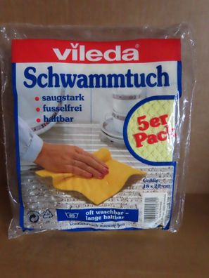 Schwammtuch Wischtuch in 2 Farben 5ST Vileda 18x22cm