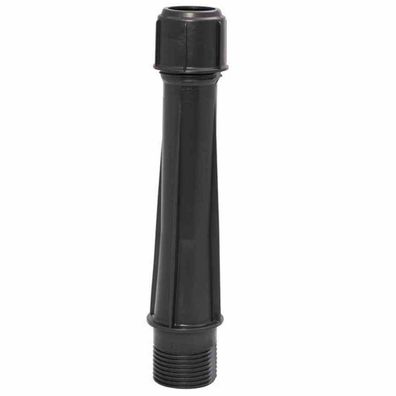 Kunststoffrohr grau, Überwurfmutter & Adapterset