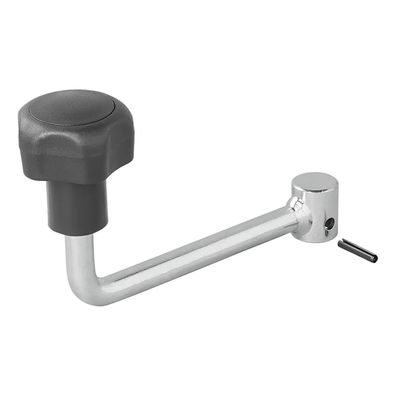 1 x Hebel für Anhänger Stützrad - 60 mm Durchmesser, 17 mm Achsdurchmesser, 239