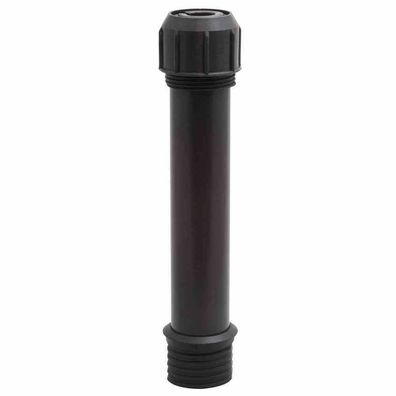 Aluminiumrohr grau mit Überwurfmutter & Adapterset