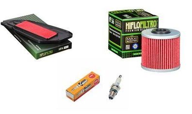 Wartungssatz Ölftilterset Zündkerze spark splug passt an Kawasaki J 300 14-20