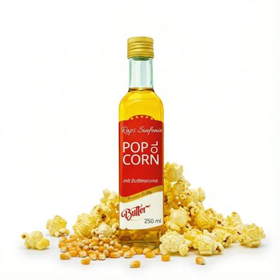 Popcorn Öl mit Buttergeschmack 250 ml für Kino Popcorn – Hopser Funfood