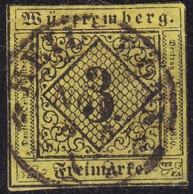 Germany Württemberg [1851] MiNr 0002 a ( O/used ) [01]