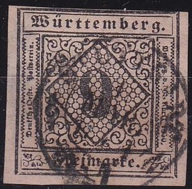 Germany Württemberg [1851] MiNr 0004 a ( O/used ) [01]