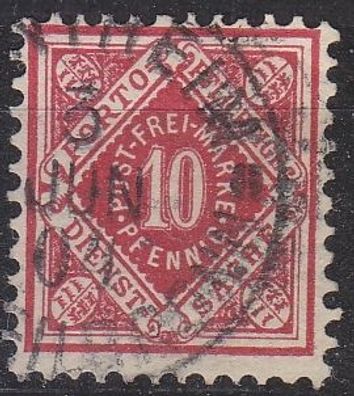 Germany Württemberg [Dienst] MiNr 0102 b ( O/used )