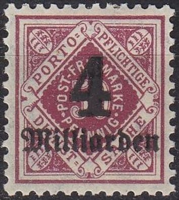 Germany Württemberg [Dienst] MiNr 0182 ( * /mh )