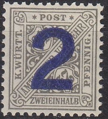 Germany Württemberg [Dienst] MiNr 0257 ( * /mh )