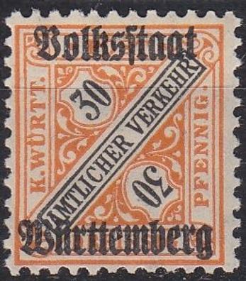 Germany Württemberg [Dienst] MiNr 0266 ( * */mnh )