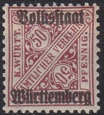 Germany Württemberg [Dienst] MiNr 0269 Xa ( * /mh )