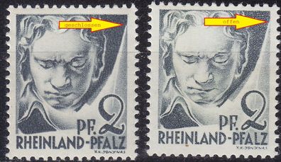 Germany Alliiert Franz. Zone [RheinlPfalz] MiNr 0001 yv I, I ( * */mnh )