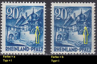 Germany Alliiert Franz. Zone [RheinlPfalz] MiNr 0007 yv a, I ( * */mnh )