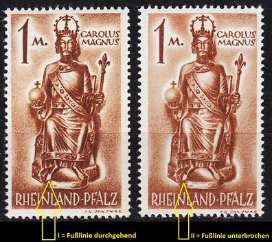 Germany Alliiert Franz. Zone [RheinlPfalz] MiNr 0015 yv I, I ( * */mnh )