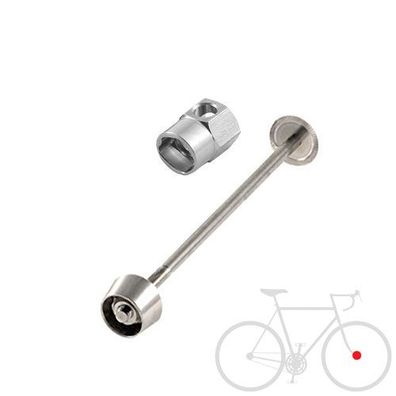 Set 04, Vorderrad 119mm, Pitlock, silber, Pitlock, P040000