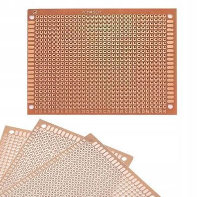 Rosfix Prototypenplatine 70x90 mm – THT Raster 2,54 mm | 1-seitig