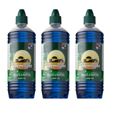 Bio Lampenöl farbig 3 Liter blau für Garten-Fackeln Öllampen Bambusfackeln Wandfackel