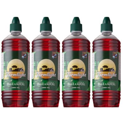 Bio Lampenöl farbig 4 Liter rot für Garten-Fackeln Öllampen Bambusfackeln Wandfackeln