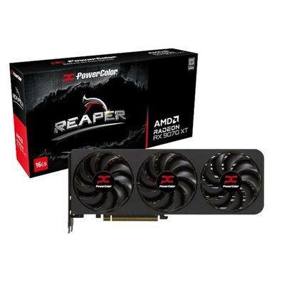 Radeon Rx 9070 Xt Reaper 16Gb (Schwarz, Rdna4, Gddr6, 3X Displayport, 1X Hdmi)
