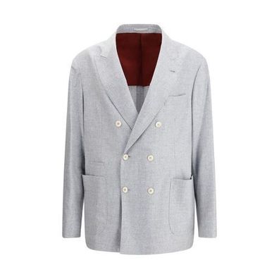 Brunello Cucinelli Gray Wool Blazer