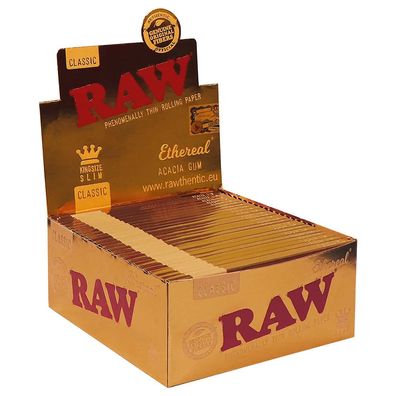 RAW Classic King Size Slim Ethereal Papers 50x 32 Blatt - 1 Box