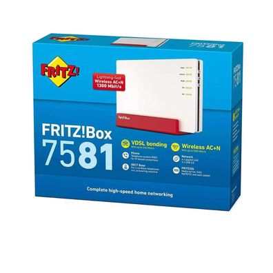 AVM FRITZ!Box 7581 Wi-Fi 5 VDSL Router mit Modem