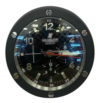 Wanduhr Hublot Big Bang King Power Schwarzes Zifferblatt Chrono Stahl Luxuswanduhr