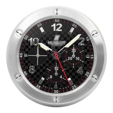 Wanduhr Hublot Big Bang King Power Schwarzes Zifferblatt Chronograph Stahl 34cm