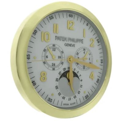 Wanduhr Patek Philippe Grand Complications Weiß Gold Dealer Display 40cm
